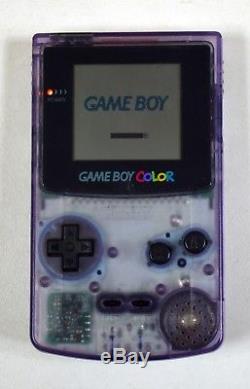 Nintendo Transparent Gameboy Couleur Console & 9 Jeux, Zelda, Wario Land 2, Mario