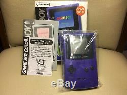 Nouveau Console De Couleur Nintendo Game Boy Inutilisée Mauve Gbc Japan F / S