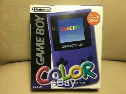 Nouveau Console De Couleur Nintendo Game Boy Inutilisée Mauve Gbc Japan F / S