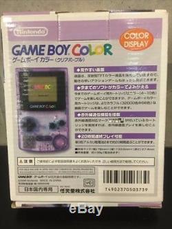 Nouveau Console Gameboy Color Clear Purple Japan Rare Collectors Article F / S