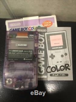 Nouveau Console Gameboy Color Clear Purple Japan Rare Collectors Article F / S