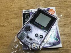 Nouveau Gameboy Color Clear Purple Console Japan System Brand New Pour Collection
