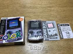Nouveau Gameboy Color Clear Purple Console Japan System Brand New Pour Collection