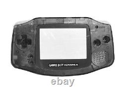 Nouveau Jeu Nintendo Boy Advance Gba Clear Black Console System Custom Buttons