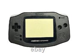 Nouveau Jeu Nintendo Boy Advance Gba Onyx Black System Custom Buttons Pads Lens