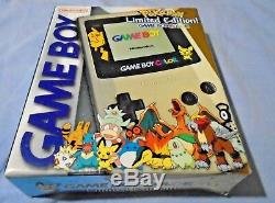 Nouveau Nintendo Game Boy Color Pokemon Center Édition Limitée Or Et Argent