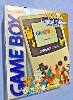 Nouveau Nintendo Game Boy Color Pokemon Center Édition Limitée Or Et Argent