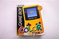 Nouveau Nintendo Game Boy Couleur Jaune Edition Boxé Japon F / S