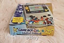 Nouveau Sealed Gameboy Color Pokemon Édition Limitée Or Et Argent