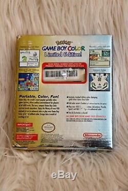 Nouveau Sealed Gameboy Color Pokemon Limited Edition Or Et Argent