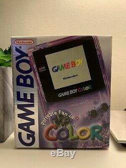 Nouveau Système De Poche Nintendo Game Boy Color Atomic Pourpre Brand New