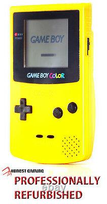Nouvel Écran En Verre - Nintendo Game Boy Color Yellow Cgb - Performances Restaurées