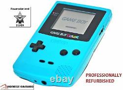 Nouvel Écran En Verre - Teal Blue Nintendo Game Boy Color Cgb-001 Portable Restauré