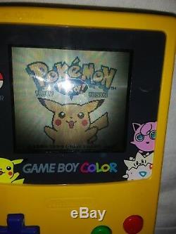 Ordinateur De Poche Pikachu Jaune Nintendo Game Boy Color Pokemon Jaune