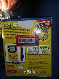 Ordinateur De Poche Pikachu Jaune Nintendo Game Boy Color Pokemon Jaune