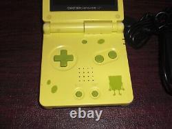 Original Nintendo Game Boy Advance Sp Épongebob Squarepants Edition Ags-101 Oem