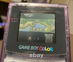 Original Nintendo Gameboy Color Plus 5 Jeux Mario Bros Pokemon Power Lead Fonctionne