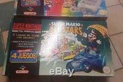 Pack Super Nintendo Snes Pack Super Couleur + Super Gameboy + Mario All Stars Rare