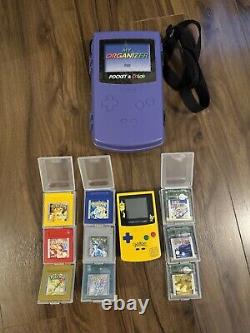 Pack limité Game Boy Color Édition Pokémon (Authentique) avec jeux et étui