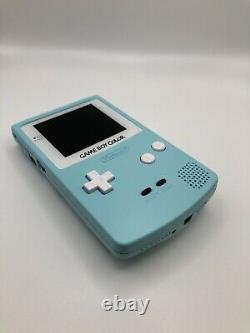 Pastel Blue Gameboy Couleur Funnyjouer Laminé Q5 2.0 Ips Console Gbc Game Boy