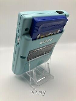 Pastel Blue Gameboy Couleur Funnyjouer Laminé Q5 2.0 Ips Console Gbc Game Boy