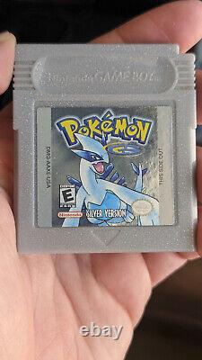 Pokémon ARGENT Jeu Nintendo Gameboy Color, boîte, AUTHENTIQUE et TESTÉ. SAUVEGARDES