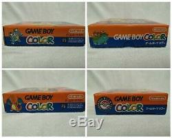 Pokemon Center Gameboy Color Game Boy Orange Limited Edition + Supplémentaire Nouveau Mint