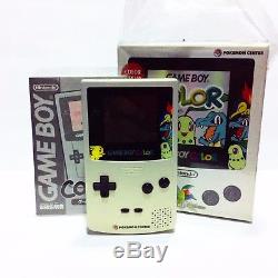 Pokemon Center Japan Exclusif Game Boy Couleur Modèle Cgb-001 + Pokemon Gold