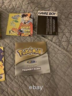 Pokemon Complet Or Authentique Boîte Nintendo Game Boy Color Mint