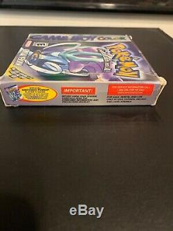 Pokemon Cristal Version Complète Dans Box Cib Avec Le Guide (game Boy Color, 2001)