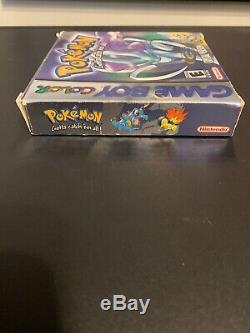 Pokemon Cristal Version Complète Dans Box Cib Avec Le Guide (game Boy Color, 2001)