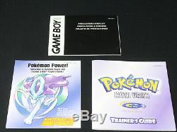 Pokemon Cristal Version Nintendo Game Boy Color Gbc Cib Withmanual Complet, Box +