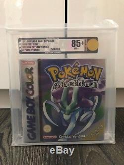 Pokemon Crystal Gameboy Couleur New Red Strip Sealed Vga Graded Jeux Nintendo