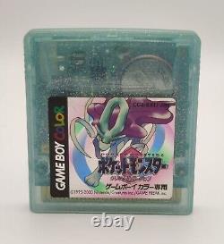 Pokemon Crystal Jeu Game Boy Colour Version Japonaise Complet Avec Manuel Boîte