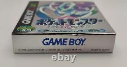 Pokemon Crystal Jeu Game Boy Colour Version Japonaise Complet Avec Manuel Boîte