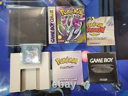 Pokemon Crystal Nintendo Gameboy Couleur Gbc Boxed Avec Inlay & Instructions