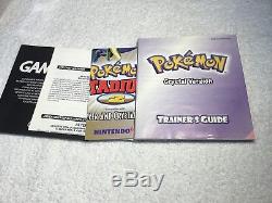 Pokemon Crystal Pour La Couleur Gameboy Nintendo Boxed & Complete Pal Uk Ex Con