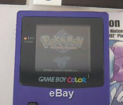 Pokemon Crystal Version Authentic Game Boy Couleur Complète