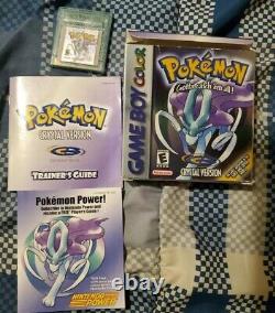 Pokemon Crystal Version Cib Complete Dans La Batterie Boxnew (game Boy Color, 2001)