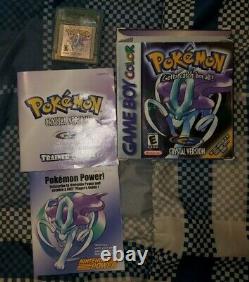 Pokemon Crystal Version Cib Complete Dans La Batterie Boxnew (game Boy Color, 2001)