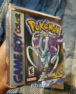 Pokemon Crystal Version Cib Complete Dans La Batterie Boxnew (game Boy Color, 2001)