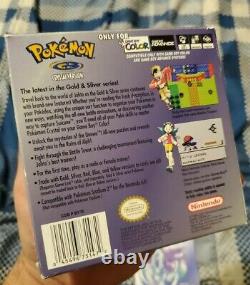 Pokemon Crystal Version Cib Complete Dans La Batterie Boxnew (game Boy Color, 2001)