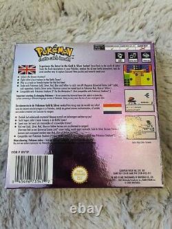 Pokemon Crystal (nintendo Game Boy Color, 2001) Boîte, Insert Et Dépliant Seulement