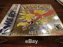 Pokemon Gameboy Color / Gbc Or Version Scellé En Usine Nintendo Game Boy Nm