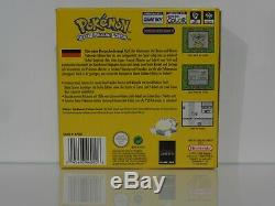 Pokemon Gelbe Edition Nintendo Jeu Garçon Game Boy Spiel Couleur Mint Rarität Ovp # 6