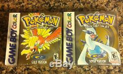 Pokemon Gold Version Argent Gameboy Couleur Nintendo Gbc Lugia Ho Version Heart