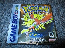 Pokémon Gold Version Nintendo Game Boy Couleur Brand New Scellé Gbc Complet