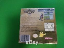 Pokemon Gold Version Nintendo Gameboy Color Tout Neuf Scellé À L'usine (2000)