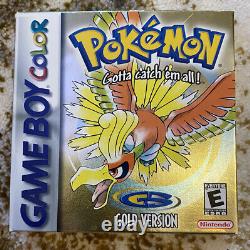 Pokemon Gold Version (game Boy Color) Version Américaine Cib Complete In Box