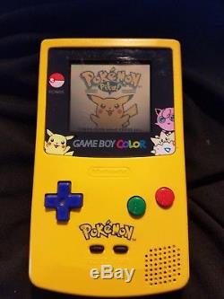 Pokemon Jaune Nintendo Gameboy Couleur Pokemon Jaune Bleu Rouge & Or Lot De Jeu